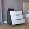 Tuhome Kaia 3 Drawers Dresser, Superior Top, Smokey Oak/White CIB5533 - alternate 1